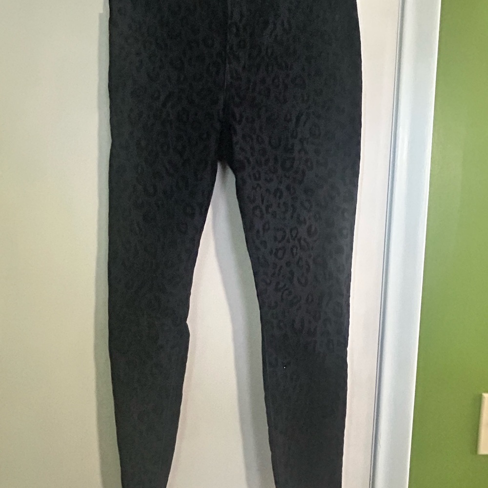 Black Leopard Print Leggings